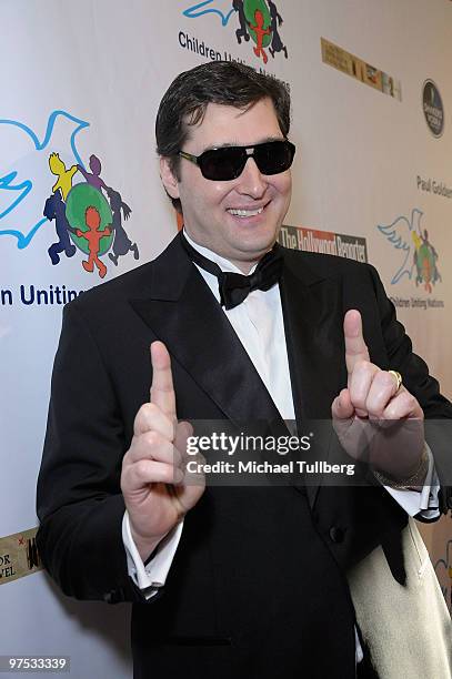 Poker champion Phil Hellmuth arrives at the 11th Annual Children Uniting Nations Oscar Celebration, held at the Beverly Hilton Hotel on March 7, 2010...