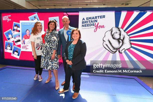 Olivia Lee, Kirstie Allsopp, Phil Spencer and Susan Calman campaign for a Cleaner, Greener, Smarter Britain at Westfield Stratford City on June 15,...