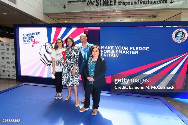 Olivia Lee, Kirstie Allsopp, Phil Spencer and Susan Calman campaign for a Cleaner, Greener, Smarter Britain at Westfield Stratford City on June 15,...