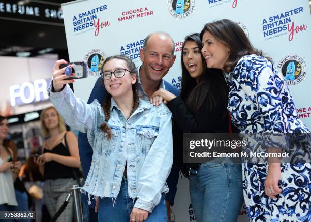 Kirstie Allsopp and Phil Spencer campaign for a Cleaner, Greener, Smarter Britain at Westfield Stratford City on June 15, 2018 in London, England.