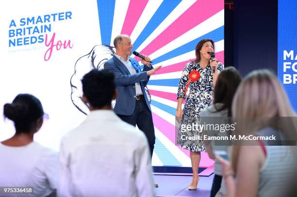 Kirstie Allsopp and Phil Spencer campaign for a Cleaner, Greener, Smarter Britain at Westfield Stratford City on June 15, 2018 in London, England.
