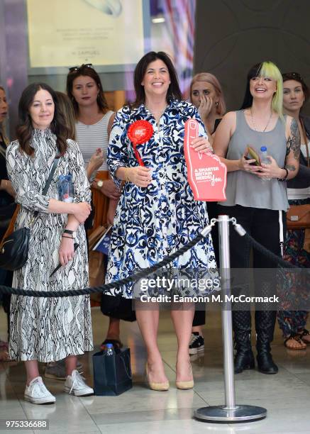Kirstie Allsopp campaigns for a Cleaner, Greener, Smarter Britain at Westfield Stratford City on June 15, 2018 in London, England.