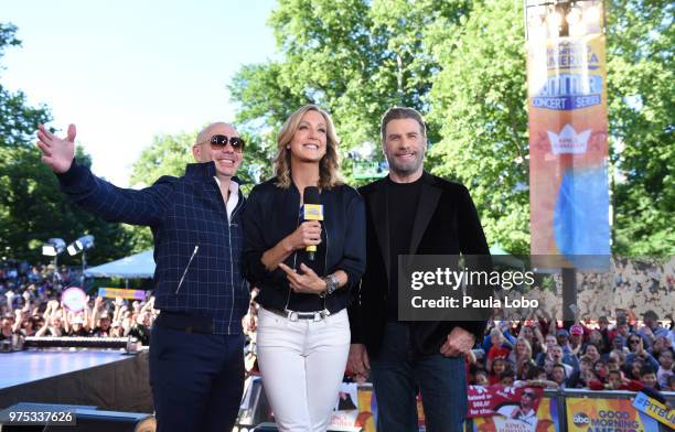 Pitbull performs live on "Good Morning America," as part of the GMA Summer Concert series on Friday, June 15, 2018 airing on the Walt Disney...