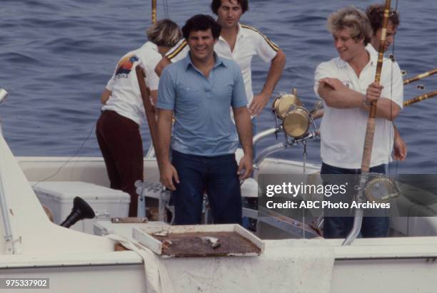 Mike Eruzione fishing on Walt Disney Television via Getty Images's 'American Sportsman'.