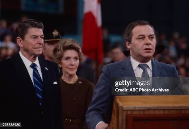 President Ronald Reagan, First Lady Nancy Reagan visit Canada.