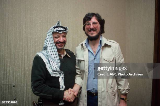 Yasser Arafat, Chairman of the Palestine Liberation Organization .