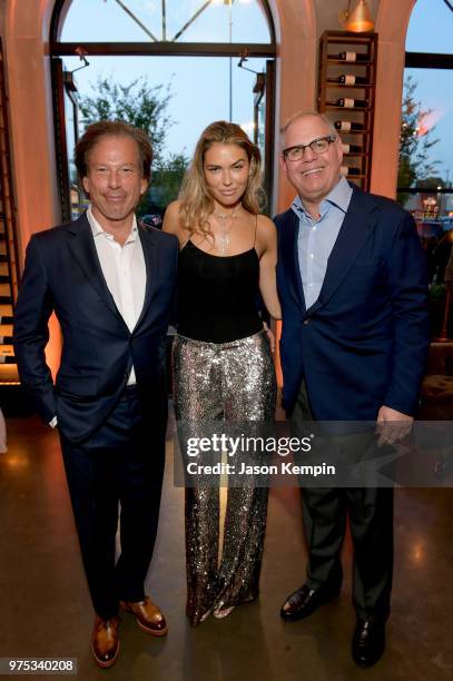 Chairman and CEO of Restoration Hardware Gary Friedman, Bella Hunter and the owner of The Green Hills Mall attend Restoration Hardware's unveiling at...