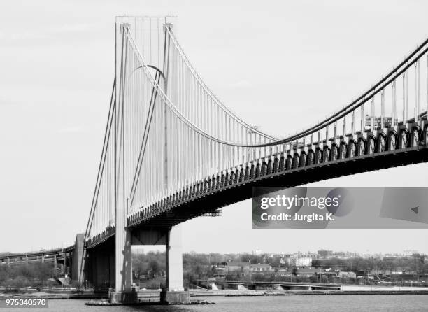 verrazano-narrows bridge - verrazano stock pictures, royalty-free photos & images