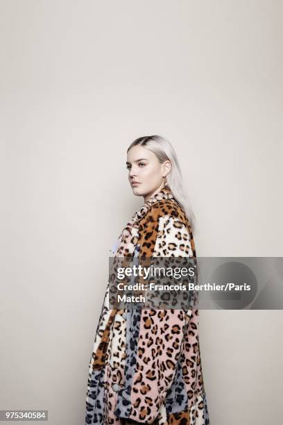Singer Anne-Marie is photographed for Paris Match on May 28, 2018 in Paris, France.