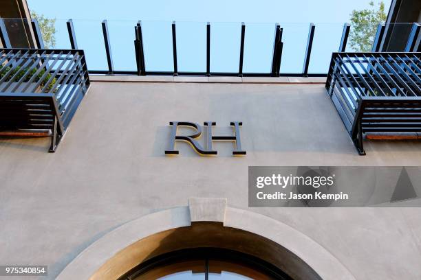 Signage seen during Restoration Hardware's unveiling at The Gallery at Green Hills at RH on June 14, 2018 in Nashville, Tennessee.