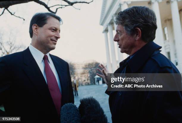 Senator Al Gore, Ted Koppel.