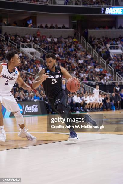 Playoffs: Xavier Trevon Bluiett in action vs Arizona at SAP Center. San Jose, CA 3/23/2017 CREDIT: John W. McDonough