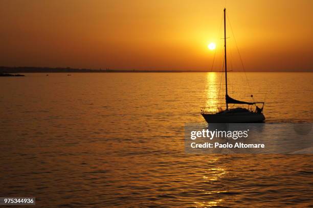 sunset in giovinazzo - giovinazzo stock pictures, royalty-free photos & images