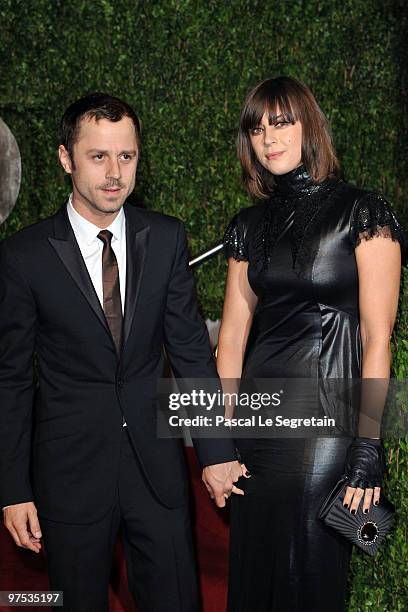 Actor Giovanni Ribisi and guest arrive at the 2010 Vanity Fair Oscar Party hosted by Graydon Carter held at Sunset Tower on March 7, 2010 in West...