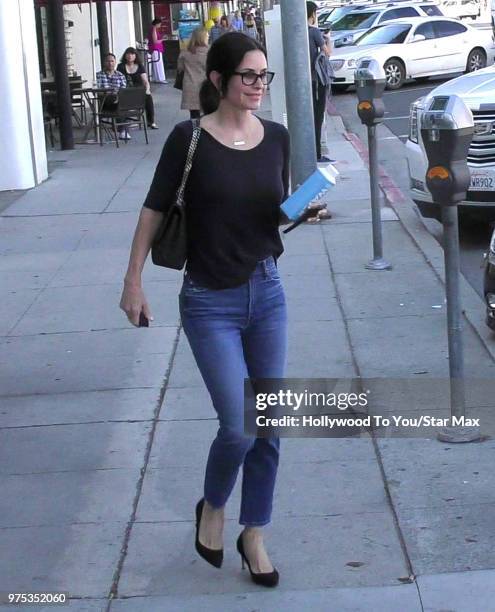 Courteney Cox is seen on June 14, 2018 in Los Angeles, California.