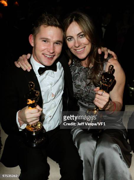 Actor Brian Geraghty and director Kathryn Bigelow attend the 2010 Vanity Fair Oscar Party hosted by Graydon Carter at the Sunset Tower Hotel on March...