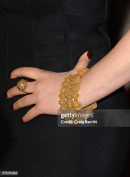 Actress Kat Dennings arrives at the 2010 Vanity Fair Oscar Party hosted by Graydon Carter held at Sunset Tower on March 7, 2010 in West Hollywood,...