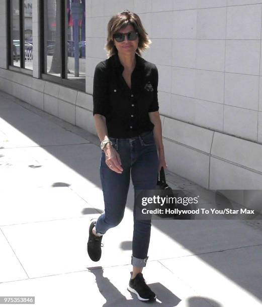 Lisa Rinna is seen on June 14, 2018 in Los Angeles, California.