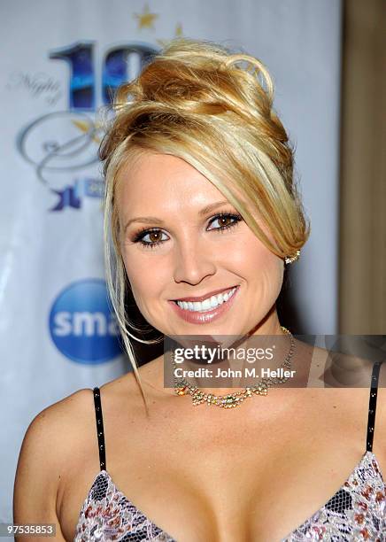 Actress Alana Curry attends the 20th Annual Night of 100 Stars Oscar Gala in the Crystal Ballroom at the Beverly Hills Hotel on March 7, 2010 in...