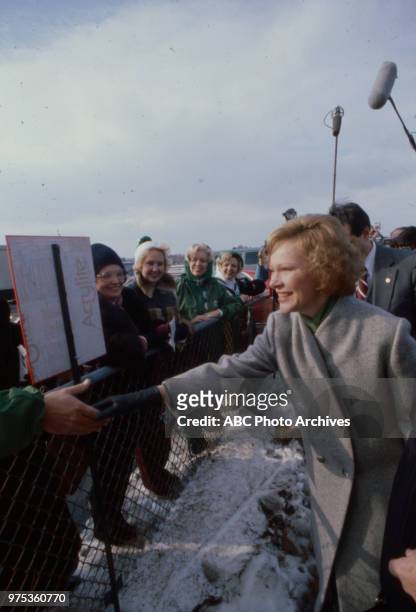 First Lady Rosalynn Carter during the New Hampshire Primary.