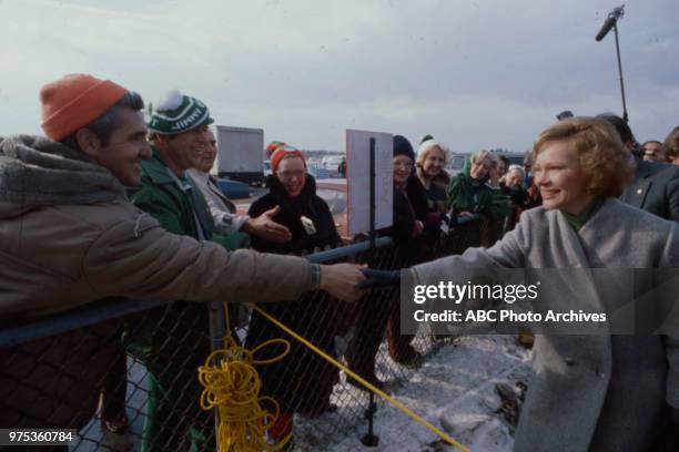 First Lady Rosalynn Carter during the New Hampshire Primary.