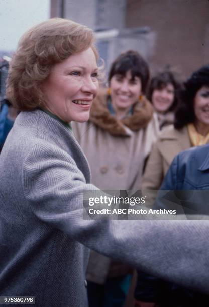 First Lady Rosalynn Carter during the New Hampshire Primary.