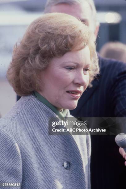 First Lady Rosalynn Carter during the New Hampshire Primary.