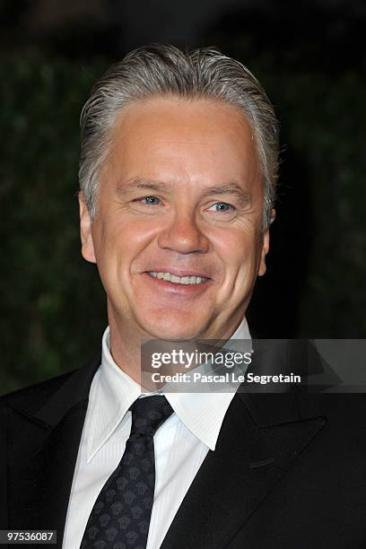 Actor Tim Robbins arrives at the 2010 Vanity Fair Oscar Party hosted by Graydon Carter held at Sunset Tower on March 7, 2010 in West Hollywood,...