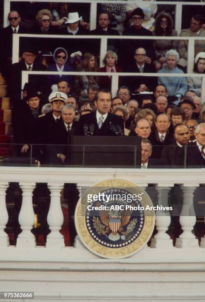 Washington, DC President Richard Nixon second inauguration, January 20, 1973.