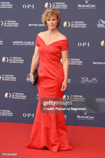 Anne Richard attends the opening ceremony of the 58th Monte Carlo TV Festival on June 15, 2018 in Monte-Carlo, Monaco.