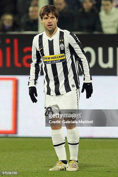 Ribas Da Cunha Diego of Juventus FC in action during the Serie A match between at ACF Fiorentina and Juventus FC at Stadio Artemio Franchi on March...