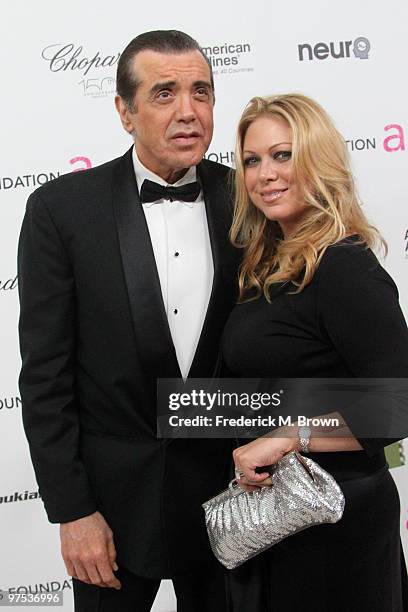 Chazz Palminteri and wife Gianna Ranaudo arrive at the 18th annual Elton John AIDS Foundation's Oscar Viewing Party held at the Pacific Design Center...