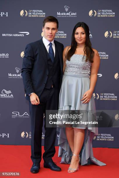 Louis Ducruet and Marie Chevallier attend the opening ceremony of the 58th Monte Carlo TV Festival on June 15, 2018 in Monte-Carlo, Monaco.
