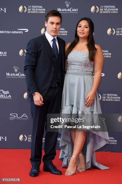 Louis Ducruet and Marie Chevallier attend the opening ceremony of the 58th Monte Carlo TV Festival on June 15, 2018 in Monte-Carlo, Monaco.