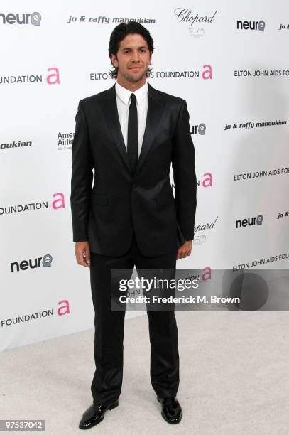 Fernando Verdasco arrives at the 18th annual Elton John AIDS Foundation's Oscar Viewing Party held at the Pacific Design Center on March 7, 2010 in...