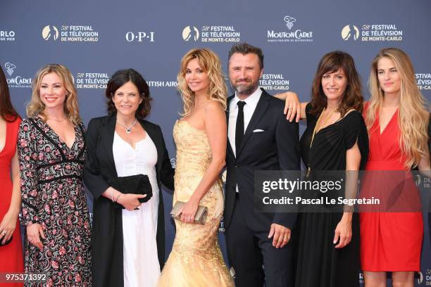 Maud Baecker,Charlotte Valandrey,Ingrid Chauvin,Alexandre Brasseur, Anne Caillon and Solene Hebert attend the opening ceremony of the 58th Monte...