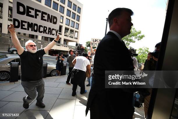 Kevin Downing , attorney for Former Trump campaign manager Paul Manafort arrives at the E. Barrett Prettyman U.S. Courthouse for a hearing as a...