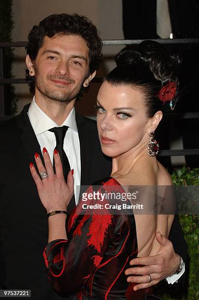 Actress Debi Mazar and Gabriele Corcos arrive at the 2010 Vanity Fair Oscar Party hosted by Graydon Carter held at Sunset Tower on March 7, 2010 in...