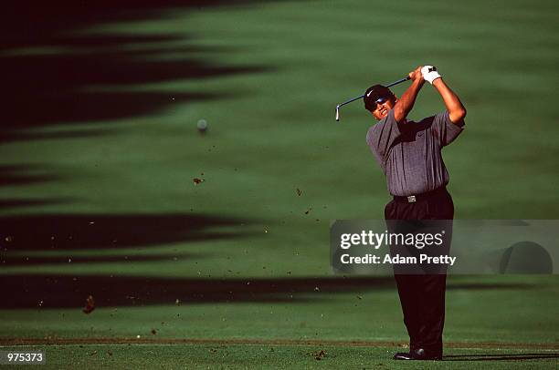 Michael Campbell of New Zealand in action during the 2001 ANZ Golf Championship held at Concord Golf Club, Sydney, Australia. Mandatory Credit: Adam...