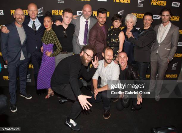 Executive producer Sam Catlin, actor Pip Torrens, actor Ruth Negga, actor Ian Colletti, executive producer Seth Rogen, actor Graham McTavish, actor...