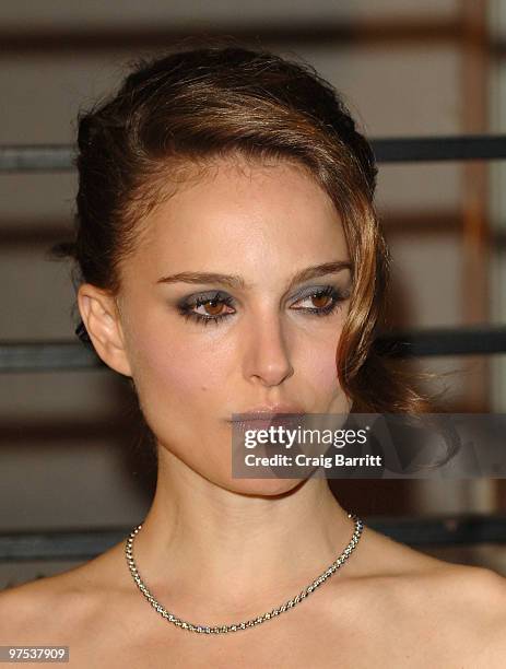 Natalie Portman arrives at the 2010 Vanity Fair Oscar Party hosted by Graydon Carter held at Sunset Tower on March 7, 2010 in West Hollywood,...