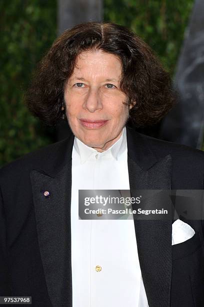 Fran Lebowitz arrives at the 2010 Vanity Fair Oscar Party hosted by Graydon Carter held at Sunset Tower on March 7, 2010 in West Hollywood,...