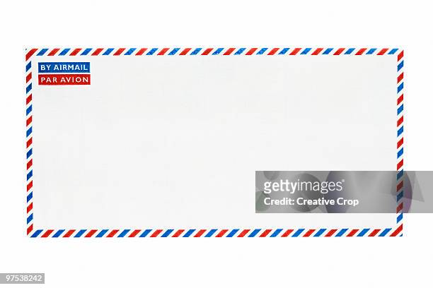 front of an airmail envelope - creative rf stock pictures, royalty-free photos & images