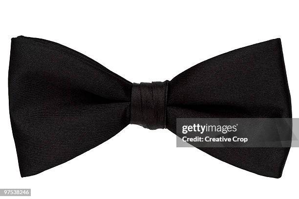 black bow tie, on white background - creative rf stockfoto's en -beelden