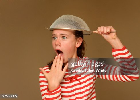 Girl with a Sieve on her Head Girl with a Sieve on her Head