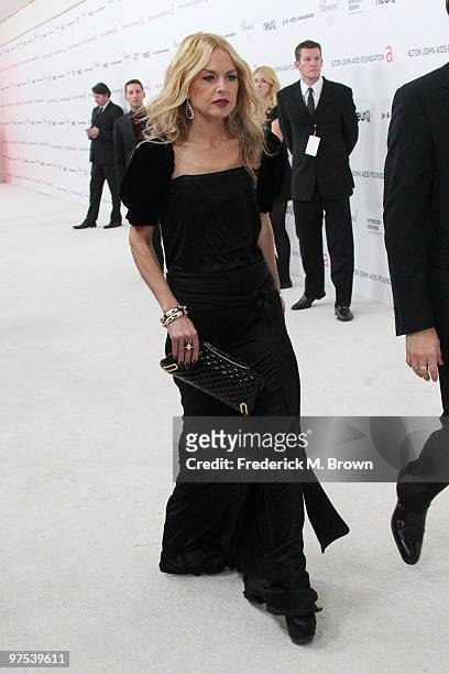 Stylist Rachel Zoe arrives at the 18th annual Elton John AIDS Foundation's Oscar Viewing Party held at the Pacific Design Center on March 7, 2010 in...