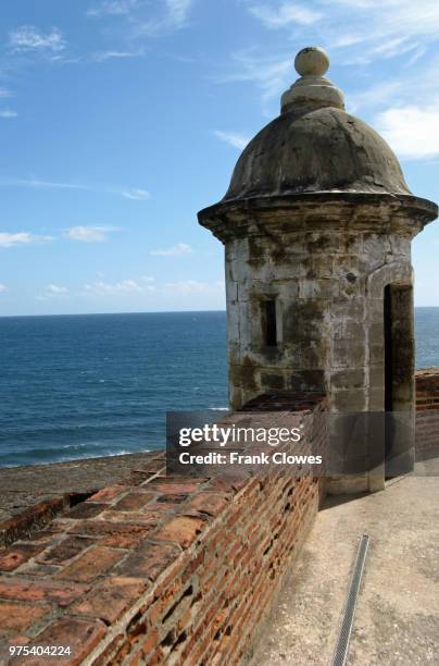 ocean view from san jaun - sentry box stock pictures, royalty-free photos & images