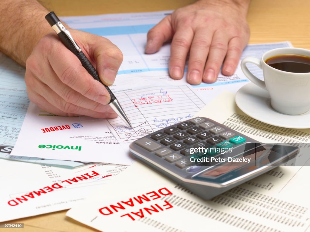 Final demand bill and invoice