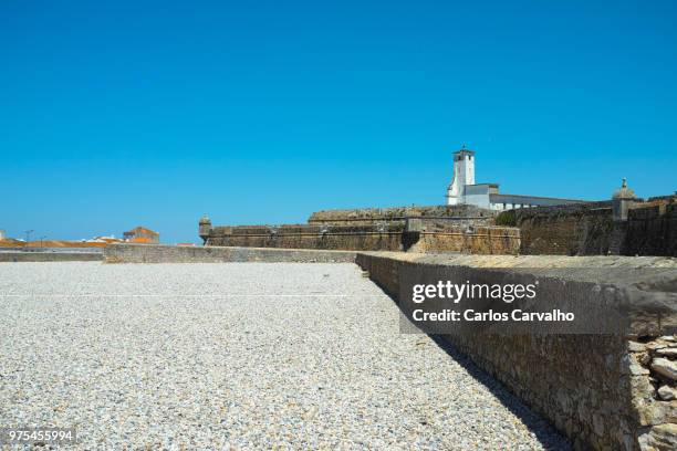 sea fortress in peniche, portugal - peniche stock pictures, royalty-free photos & images