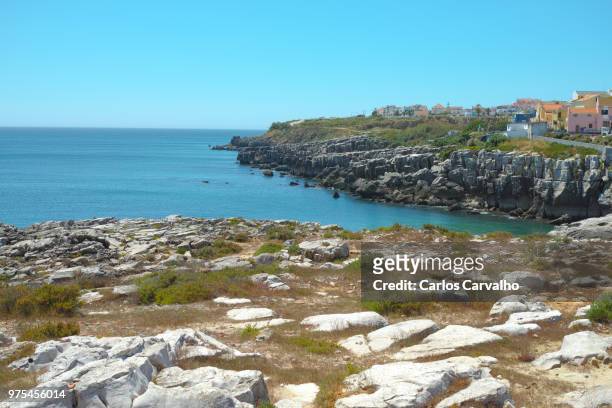 ocean view at peniche, portugal - peniche stock pictures, royalty-free photos & images